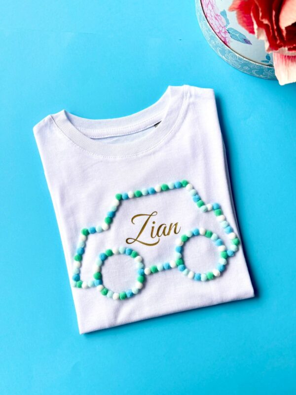 Tricou Personalizat Băieți – Mașinuță